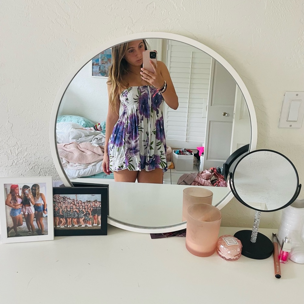 Strapless mini dress